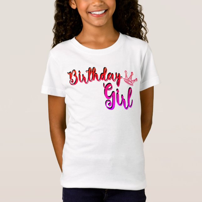 Geburtstagsmädchen-T - Shirt (Vorderseite)