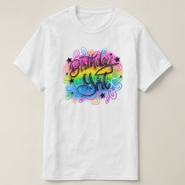 Geburtstagsmädchen T-Shirt (Design vorne)