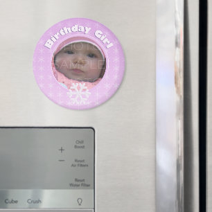 Geburtstagsmädchen Winter Onederland Pink Benutzer Magnet