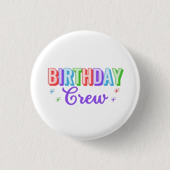 Geburtstagsmannschaft Button (Vorderseite)