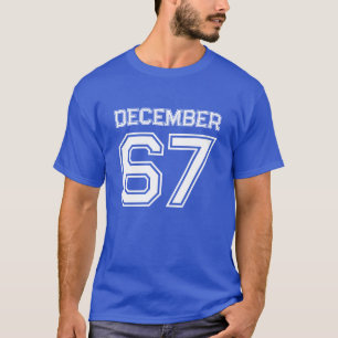 Geburtstagsmonat-Jahr-Feiertag Dezember 67 T-Shirt