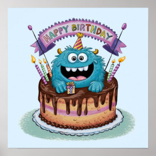 Geburtstagsmonster Poster