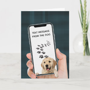 Geburtstagsnachricht auf Handy Karte