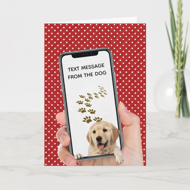 Geburtstagsnachricht auf Handy Karte (Vorderseite)