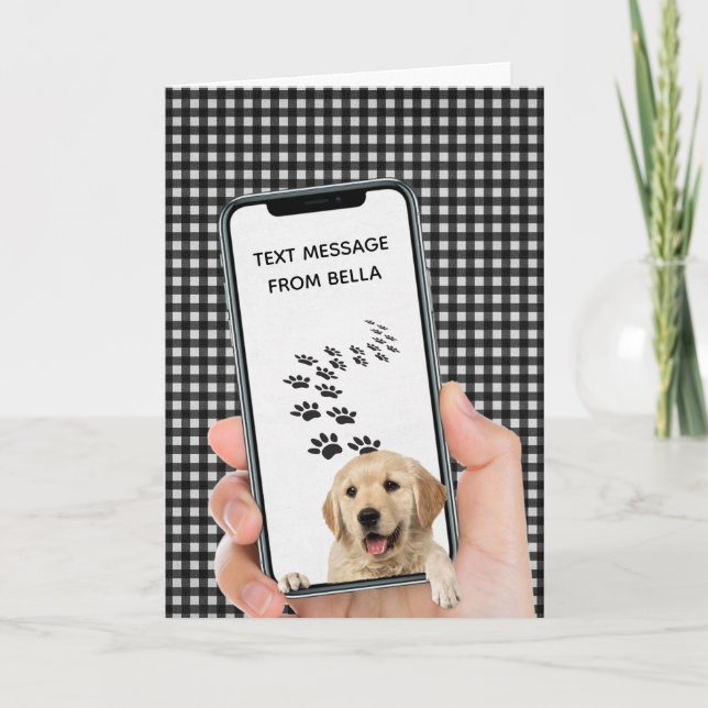 Geburtstagsnachricht auf Handy Karte (Vorderseite)