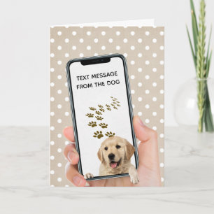 Geburtstagsnachricht auf Handy Karte