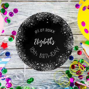 Geburtstagsname des Glitzer Pappteller