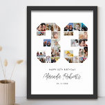 Geburtstagsnummer 33 Custom Foto Collage Poster<br><div class="desc">Feiern Sie den 33. Geburtstag mit diesem personalisierten 33 Foto Collage Poster. Dieses individuell gestaltbare Geschenk eignet sich auch für Hochzeitsfeiern. Es ist eine großartige Möglichkeit, wertvolle Erinnerungen aus Ihrer Hochzeit und Ihrem verheirateten Leben zu zeigen. Das Poster enthält eine Collage von Fotos, die diese besonderen Momente erfassen, und kann...</div>