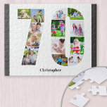 Geburtstagsnummer 70 FotoCollage 13 Foto Puzzle<br><div class="desc">Erstellen Sie Ihr eigenes Foto-Puzzle für ein einzigartiges 70. Geburtstagsgeschenk. Mit 13 benutzerdefinierten Fotos kann das Foto-Puzzle mit einem Namen weiter personalisiert werden. Die Zahl 70 Foto-Collage hat eine Vielzahl von Landschafts-, Quadrat- und Portrait-Fotos, die Ihnen viel Flexibilität bei der Platzierung Ihrer Lieblingsfotos geben. Foto-Rätsel sind sehr lustig zu haben...</div>