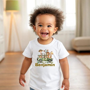 Geburtstagsoutfit Party Animal, Kinder Safari Gebu Baby T-shirt