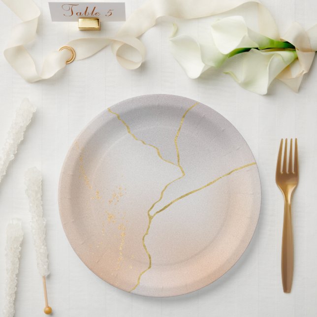 Geburtstagspapierplatte für Wasserfarben Pappteller (Hochzeit)