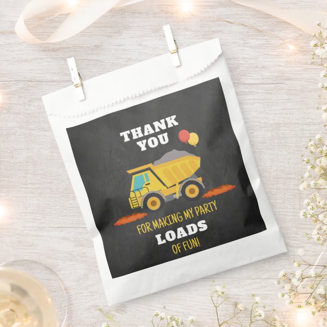 Geburtstagspartei Baugewerbe Geschenktütchen (Ausgeschnitten)