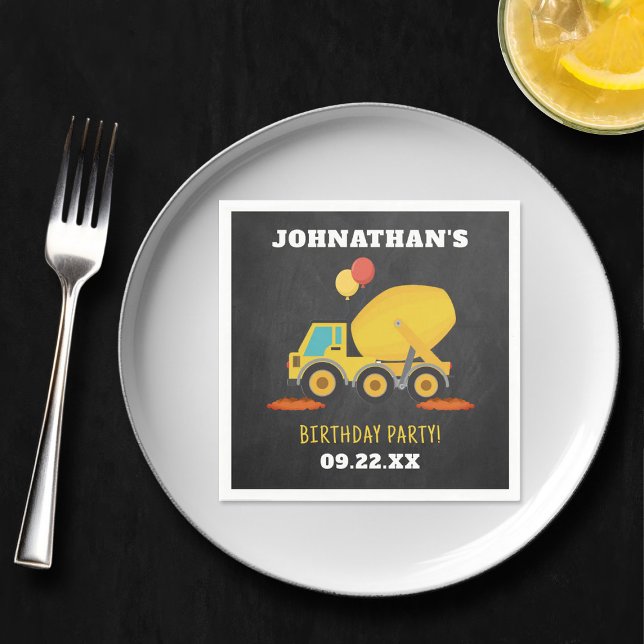 Geburtstagspartei Baugewerbe Serviette (Von Creator hochgeladen)