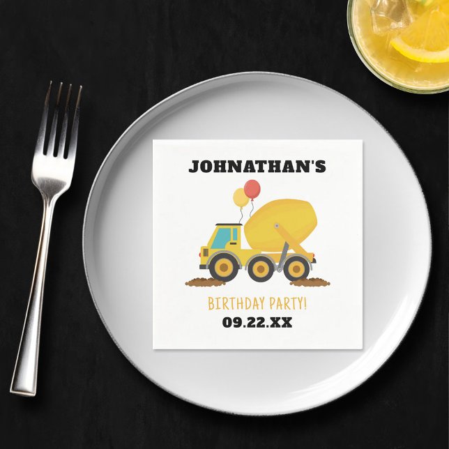 Geburtstagspartei Baugewerbe Serviette (Von Creator hochgeladen)