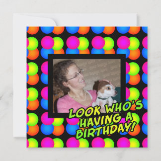 Geburtstagspartei Custom Foto Einladung