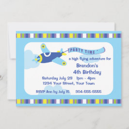 Geburtstagspartei des Flugzeugs Einladung