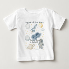 Geburtstagspartei des Kosmischen Weltraums | Raket Baby T-shirt