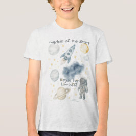 Geburtstagspartei des Kosmischen Weltraums | Raket Tri-Blend Shirt