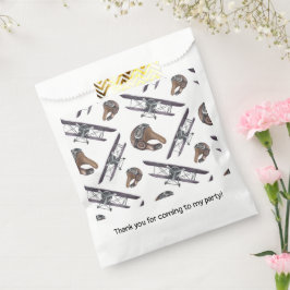 Geburtstagspartei des Vintagen Flugzeugs Geschenktütchen