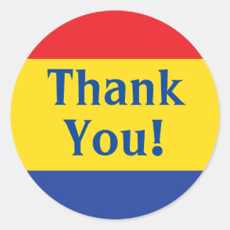 Geburtstagspartei für Primärfarben Runder Aufkleber