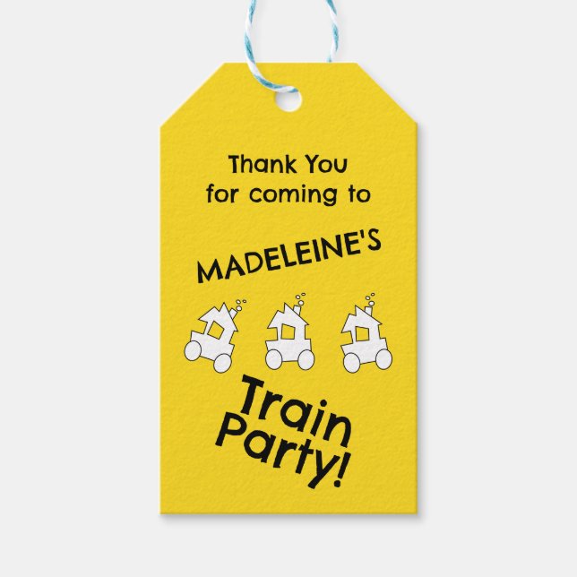 Geburtstagspartei Geschenkanhänger (Vorderseite)