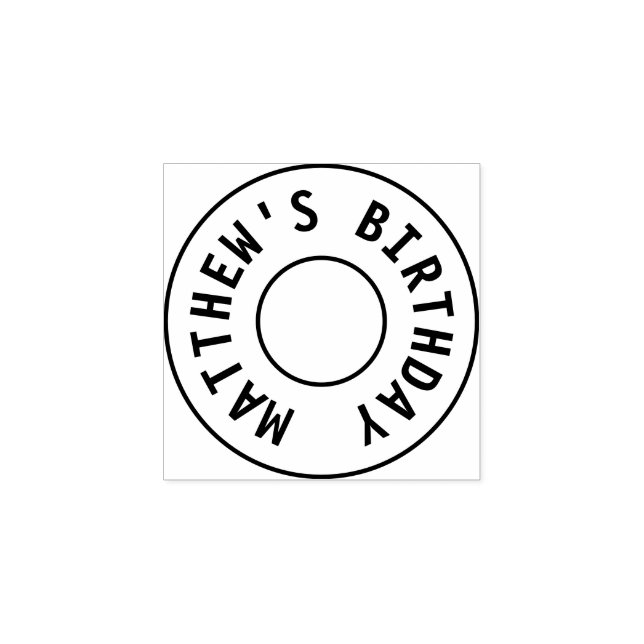 Geburtstagspartei Hand Briefmarke Gummistempel (Prägung)