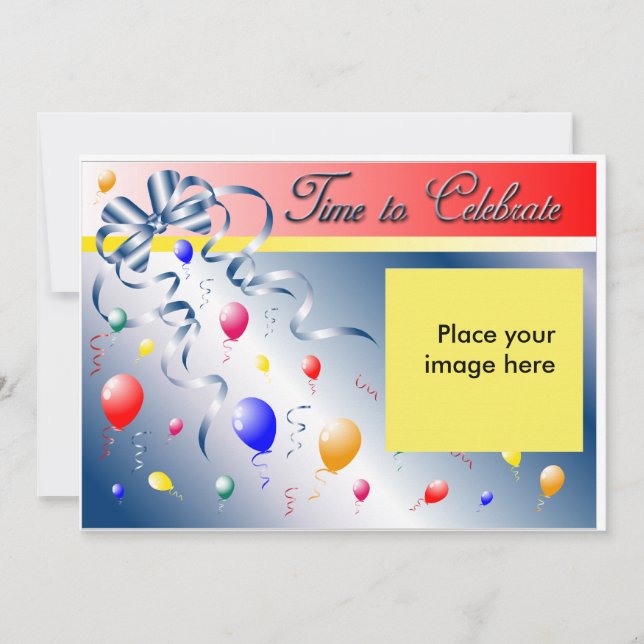 Geburtstagspartei Personalisiert Einladung (Vorderseite)