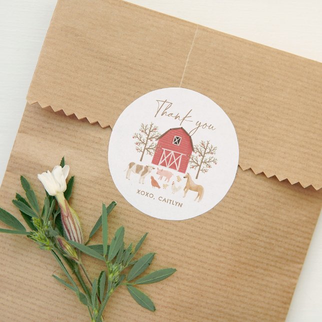 Geburtstagspartei von Landtieren Runder Aufkleber (Von Creator hochgeladen)