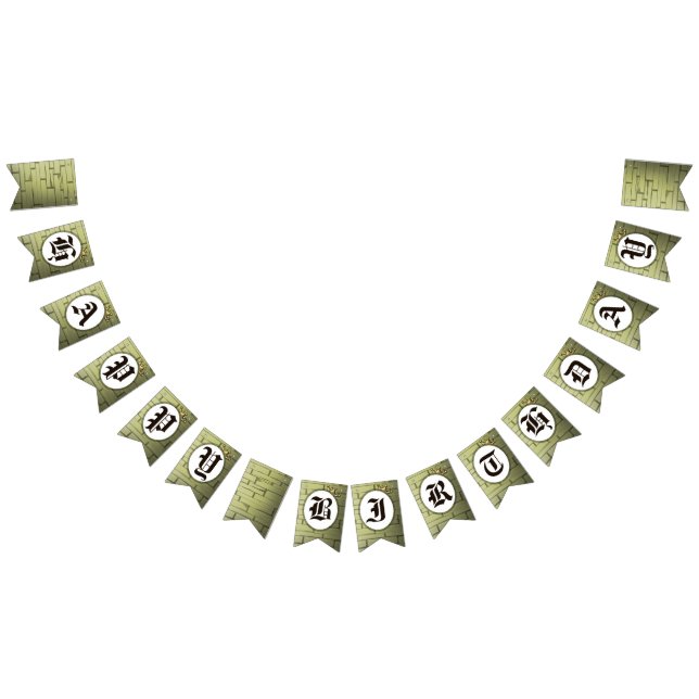 Geburtstagspartei von Prinz und Kronen Wimpelkette (Alle)