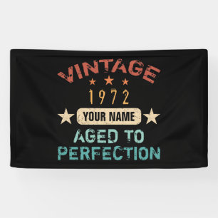 Geburtstagsparty 1972 Ihren Namen hinzufügen Banner