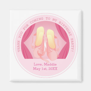 Geburtstagsparty Ballerina Magnet