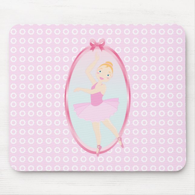Geburtstagsparty Ballerina Mousepad (Vorne)