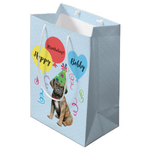 Geburtstagsparty Balloons Cane Corso Mittlere Gesc Geschenktüte