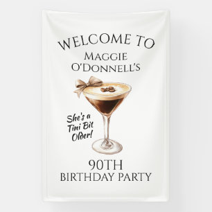Geburtstagsparty Banner 90. Espresso Martini
