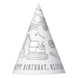 Geburtstagsparty Bauen - Farbe Ihres eigenen Hutes Partyhütchen