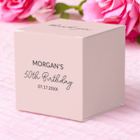 Geburtstagsparty Blush Pink Danke Name