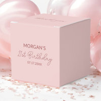 Geburtstagsparty Blush Pink Danke Name