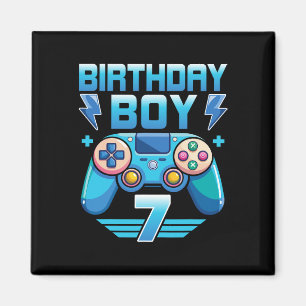 Geburtstagsparty Boy Video Gamer 7. Geburtstagspar Magnet