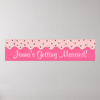 Geburtstagsparty, Bridal oder Baby Showbanner