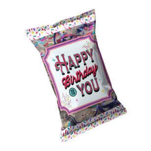 Geburtstagsparty Chip Bag Wrappers Favoriten Notizblock