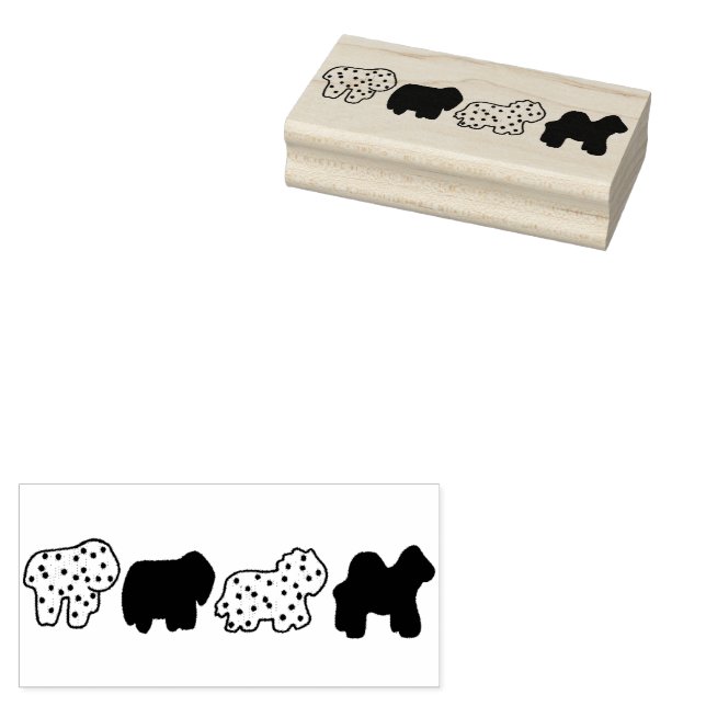 Geburtstagsparty Circus Karneval Zoo Tierkochen Gummistempel (Stempel)