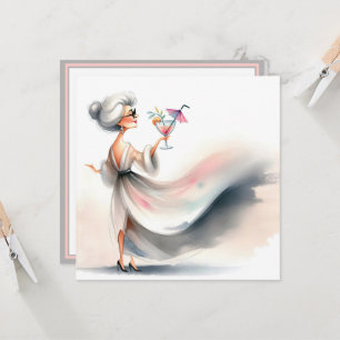 Geburtstagsparty Classy Frauencocktail Einladung