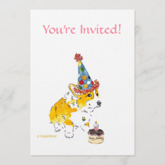 Geburtstagsparty Corgi Einladung