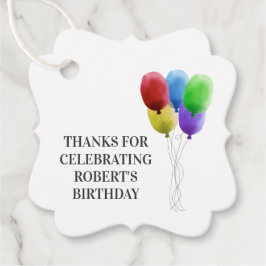 Geburtstagsparty Danke, dass ihr Tags, Ballonmarke Geschenkanhänger