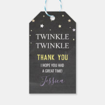Geburtstagsparty Danke Tags Twinkle Twinkle
