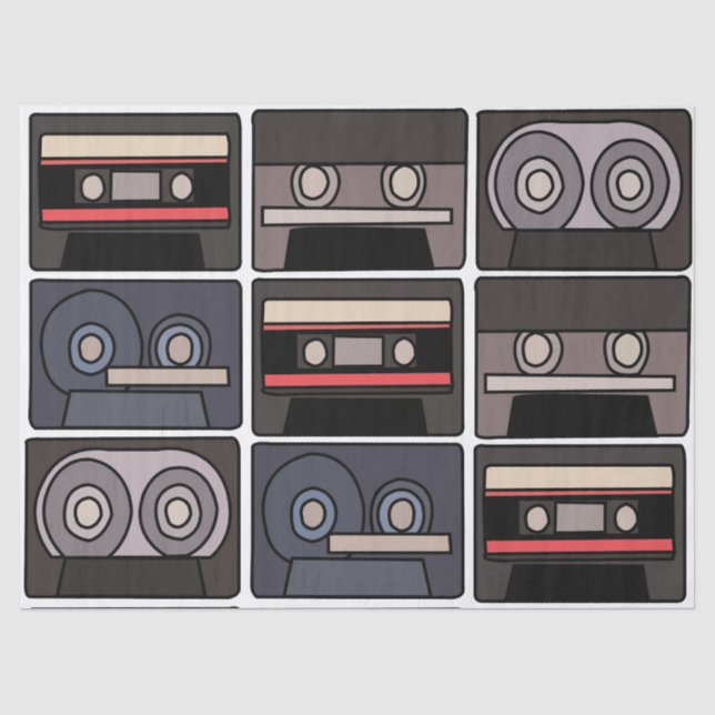 Geburtstagsparty der Cassette Seidenpapier (Vorderseite)