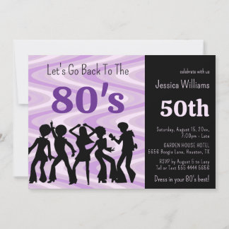 Geburtstagsparty der Funky 80er-Jahre Einladung