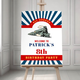 Geburtstagsparty der gesamten Zuggesellschaft Begr Poster