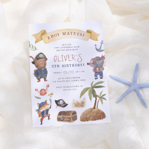 Geburtstagsparty der Piraten Einladung