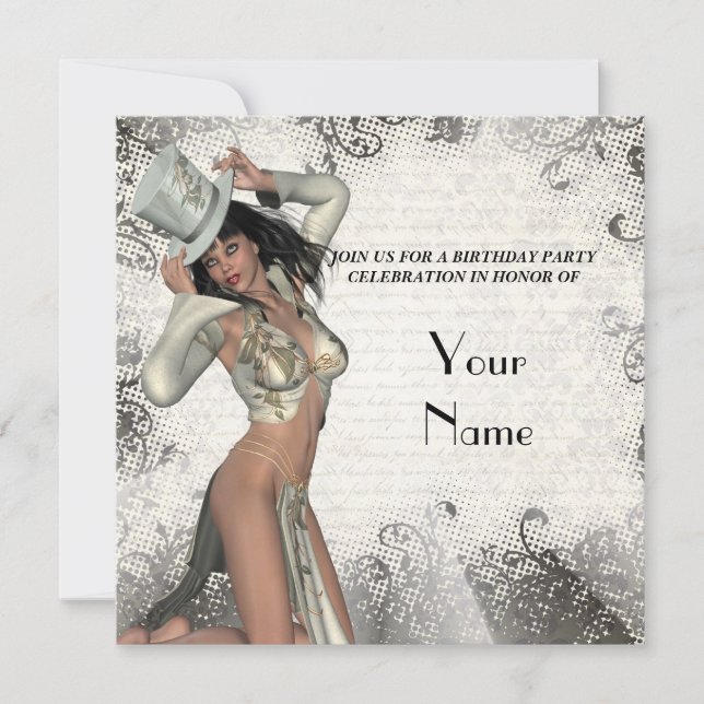 Geburtstagsparty der Silberschmiede Einladung (Vorderseite)